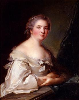 Portrait Of A Lady Leaning On A Balustrade